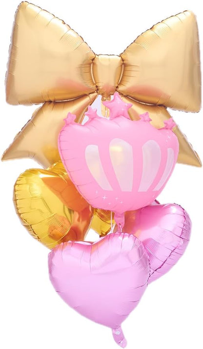 Foil Balloon Bouquet, Heart and Round Shapes by DDywarm