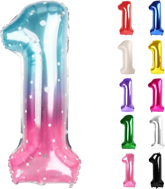 StarrySky Number 1 Balloon 40 Inch by IWERP