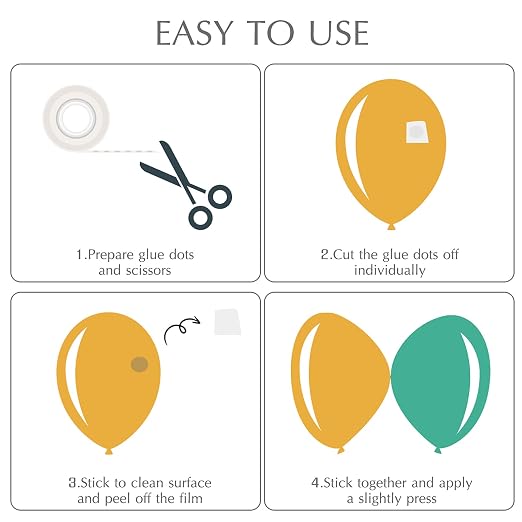 ALLFUN 1000 Pieces Glue Point Dots Double Sided Adhesive - Image 3