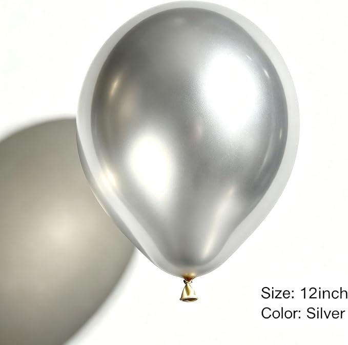 12-inch sequined metallic balloon set of 60 pieces, - Image 6