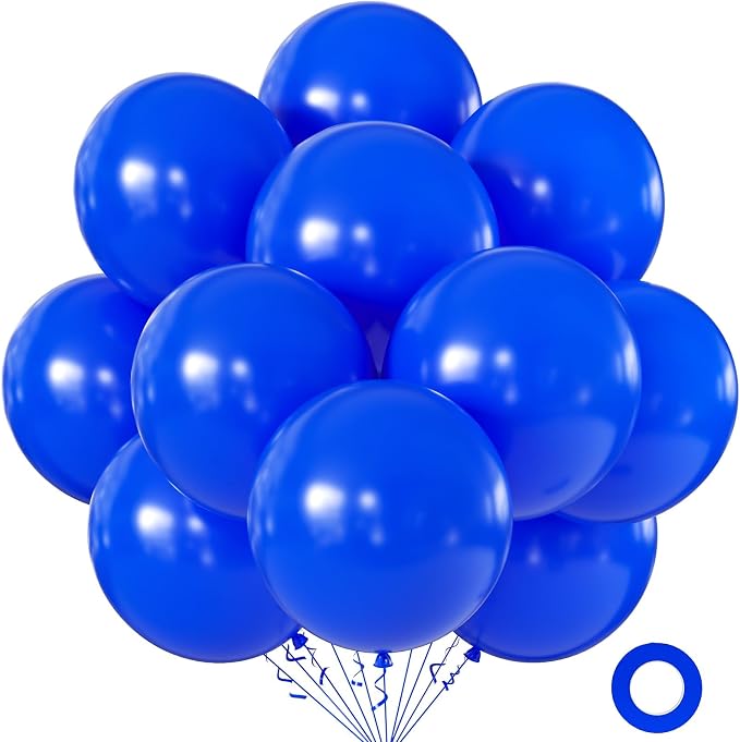 18 Inch Klein Blue Balloons, Baby Shower, Birthday Party and Event Decoration by KALOR