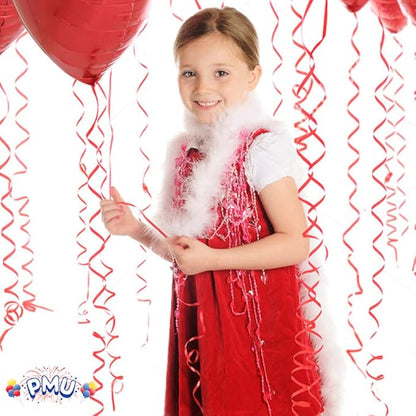 PMU 3000 Yards x 3/16in Red Crimped Curling Ribbon String - Image 2
