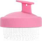 Portable Travel Scalp Cleansing Brush - Dual-Use Dry/Wet Exfoliator Removes Dandruff&Buildup,Suitable for Both Men&Women.Pink