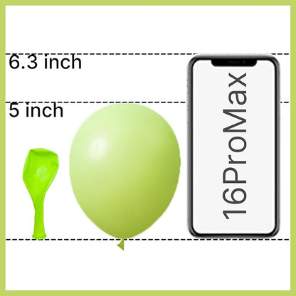 PartyWoo Lime Green Balloons 50pcs Small Mini Neon Balloons 5 Inch | Graduation - Image 2