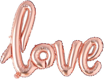 Giant multicolor Love Letter Foil Balloons Champagne Love Balloon, Wedding by REIANS