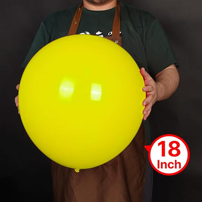 PartyWoo Yellow Balloons 20pcs Latex Helium Balloons 18 Inch | Birthday Baby - Image 2
