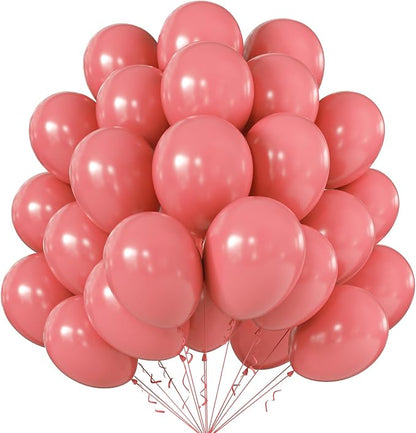 10 Inch Coral Red Balloons by KALOR