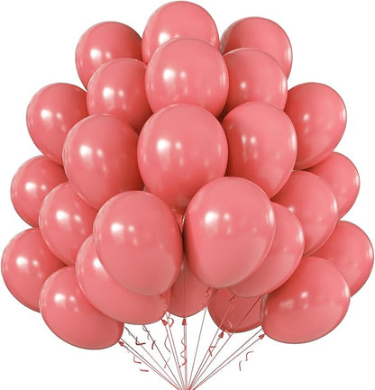 12 Inch Coral Coral Red Balloons, Baby Shower, Graduate Party Decorations by KALOR