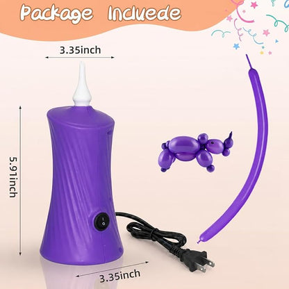 Voircoloria 260 Balloon Pump Electric, Portable Automatic Dual Nozzle Inflator - Image 2