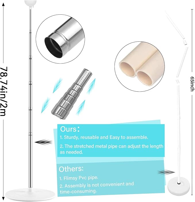 2 Sets Adjustable Balloon Column Stand Kit - Image 3