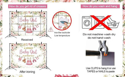 Cute Clothes Baby Shower Backdrop - Image 9