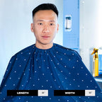 Barber Strong The Barber Cape Haircut Cover for Men, Hair Repelling and Static-Reducing Material, Water Resistant Fabric