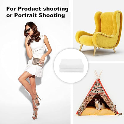 CPLIRIS 10x12ft White Backdrop Photography Photo Shooting Background - Image 6