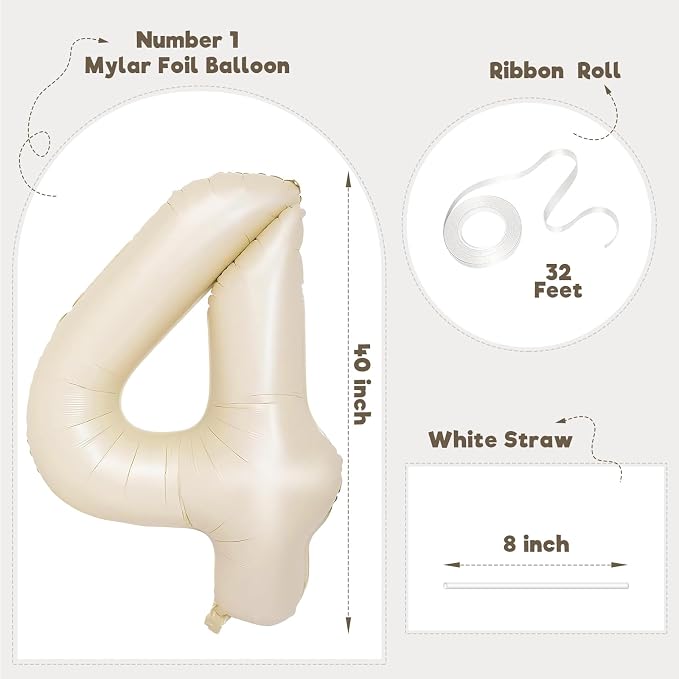 Number Balloons for Birthday Decorations - Image 2