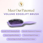 Bounce Curl Volume EdgeLift Brush, 5-in-1 Tool for Volumized Waves, Curls & Coils - Purple