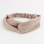 Elastic Knotted Headbands for Women Wheat Pattern Cloth Head Hair Bands for Women's Hair Non Slip Boho Wrap Twisted Hair Accessories