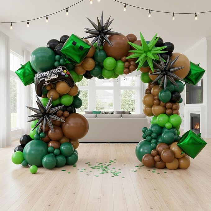 158Pcs Pixel Balloon Garland Arch Kit - Image 5