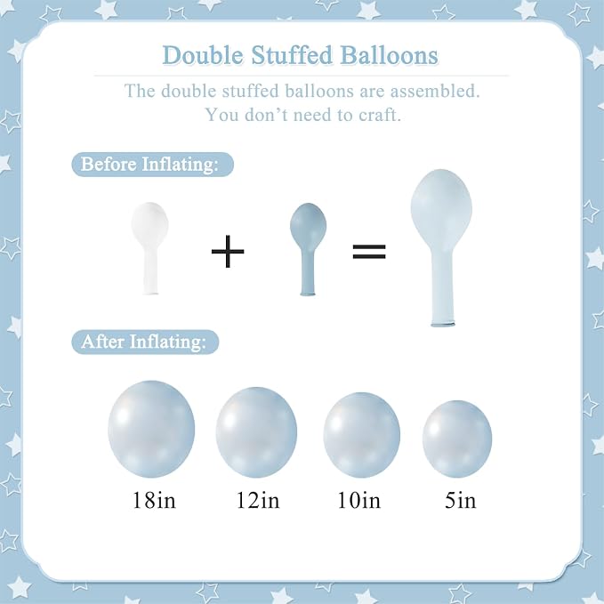 CROSSFINGERS Blue Balloon Arch Kit - Image 3