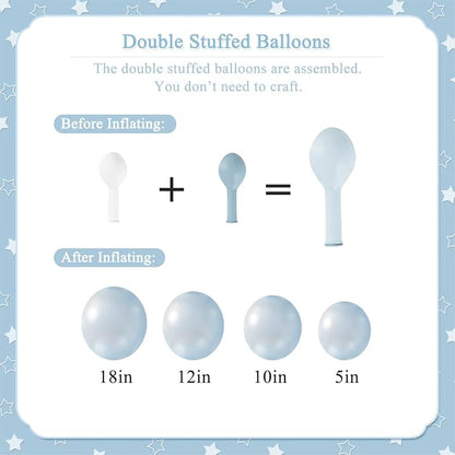 CROSSFINGERS Blue Balloon Arch Kit - Image 3