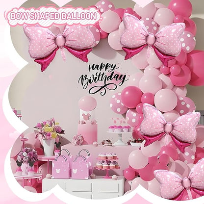 4pcs Jumbo Oversized Ribbon Balloons Coquette Bow Balloons Bow Party Coquette - Image 2