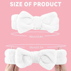 WSYUB Spa Headband, Makeup, Fluffy Makeup Headbands, Slumber Party Supplies, Facial Headbands Headband for Washing Face, Bow Hair Band