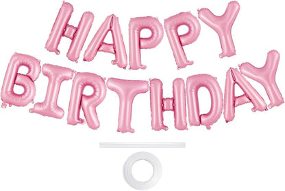 Happy Birthday Balloons Banner, Foil Balloon Personalized Name Letters Balloons by TOTAFAM