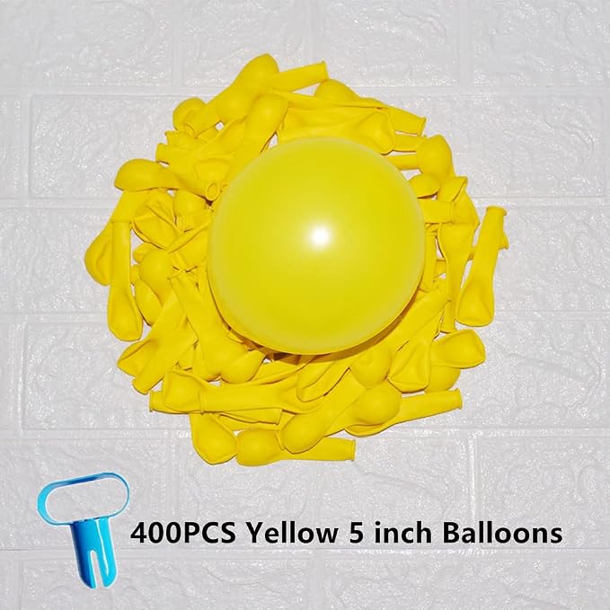 400 Pack Yellow Balloons 5 Inch Pastel Yellow Matte Latex Small Balloon - Image 2