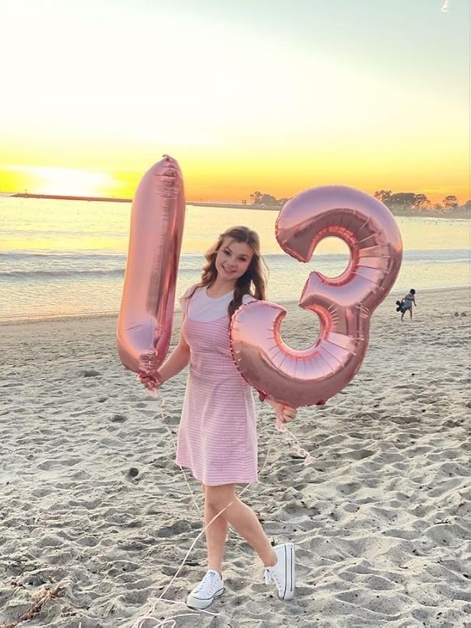 17 Balloon Number 40 Inch Pink Balloons - Image 2