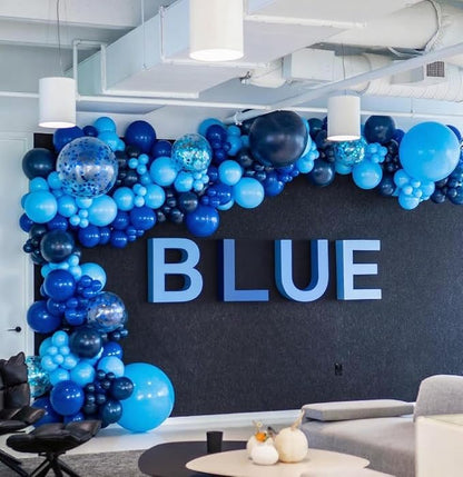 Blue Balloon Arch Kit, Different Size Balloons Kit - Image 5