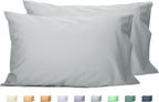 Sunflower Queen Pillowcases Set of 2, 100% Cotton Queen Size Pillow Cases 2, 20×30 inches Ultimate Gray, Soft and Breathable