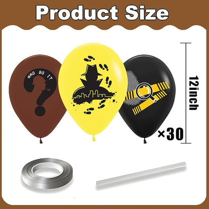 30pcs Detective Balloons Top Secret Spy Balloons - Image 2