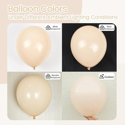 Awenztech 110pcs Nude Balloon Arch Garland Kit 18 12 10 5 inch | Baby Shower - Image 5