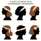 Soft skin-friendly anti-sweat anti-slip bandanna headband for women (F-6)
