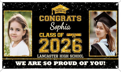 Personalized Graduation Banner by CALLADECORGIFTS