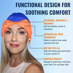 Soothie Migraine Relief Cap – Ice Headache Hat for Migraine & Sinus Relief, Cooling Gel Hot & Cold Therapy Mask, Soft Sleep-Friendly Design for Stress & Hangover Relief