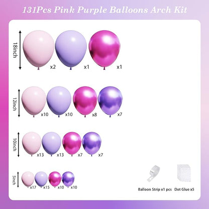 Pink and Purple Balloons - Image 2