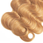 Ombre Blonde Bundles Human Hair 1B27 Body Wave Bundle Niegmeag Virgin Remy Hair 3 Bundles 22 24 26 Inch Double Weft 2 Tone Black and Honey Blonde Body Wave Bundle Hair Weave
