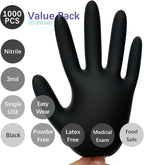 Nitrile Food Safe Disposable Exam Gloves Latex Free Powder Free Non-Sterile Cooking Cleaning 3 Mil