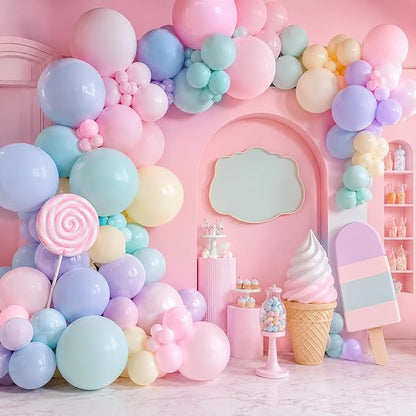 210Pcs Pastel Balloons Garland Arch Kit - Image 7