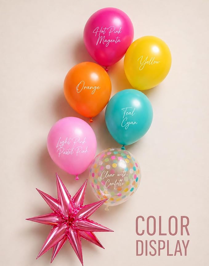 Rainbow Colorful Balloons Arch Kit - Image 4