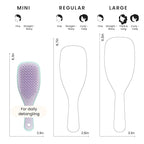 Tangle Teezer Ultimate Detangler Hairbrush, Eliminates Knots & Reduces Breakage, Mini Hair Brush for Travel, Small Hands & All Hair Types, Wisteria Leaf
