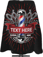 Custom Barber Cape for Men Personalized Professional Hair Cutting Cape with Text for Home Salon Barbershop