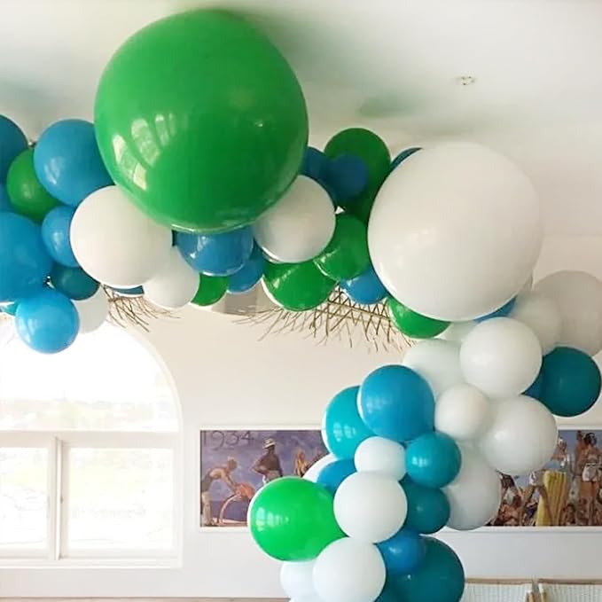 135pcs Green Balloons Different Sizes 18" 12" 10" 5" Latex Balloon Garland Arch - Image 5