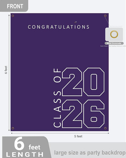 Class of 2026 Graduation Banner 5X6feet - Image 4