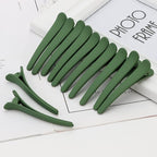 YISSION 12 PCS Hair Clips for Styling Sectioning, 3.1 Inch Matte Alligator Hair Clips, Hair Barrettes, No Crease Duck Billed Hair Clip, Hair Accessories for Women Girls, Green