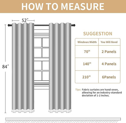 Boho Light Filtering Curtains 84 Inch 2 Panels - Image 6