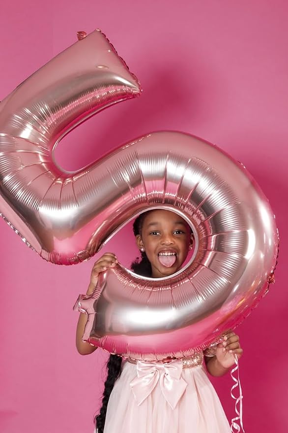 Numbers 14 Balloon 40Inch Rose Gold Balloons - Image 4