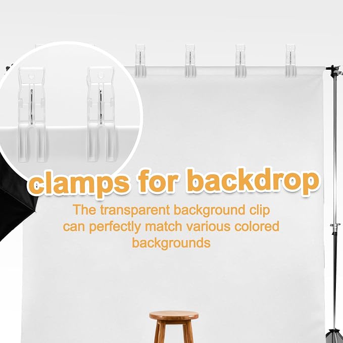 Balloon Arch Clips, 20 Pack Transparent Plastic Clips - Image 5
