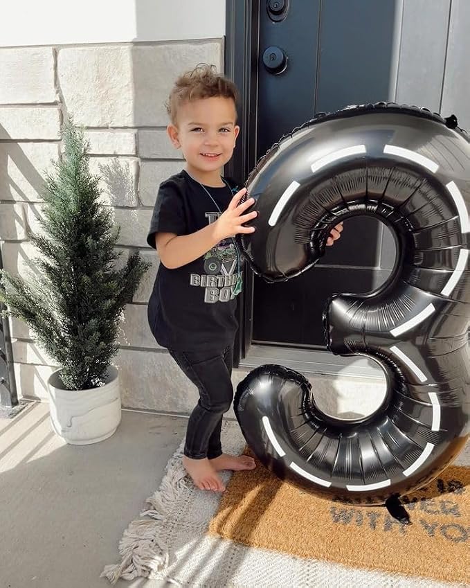 Line 3 Balloon - Number Balloon 40 Inch, 3st Line Birthday Decorations | Giant - Image 9