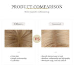 613 Blonde Wig With Bangs Long Wavy Straight Wig with Layered Hair Synthetic Heat Resistant Wigs for Women Daily Party Use 26 Inches